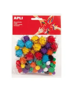 Pom pom Apli glitter colours 78/1 13062