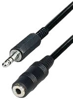 Transmedia Connecting Cable 3,5mm plug-jack 10m