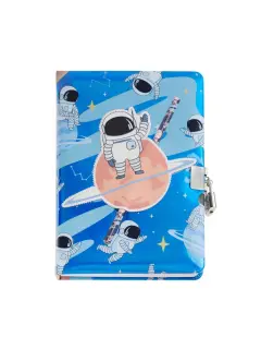 Dnevnik Miquelrius s ključem Back2Fun holographic Astronaut MR7583