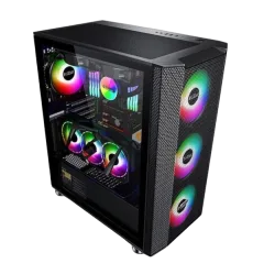 NaviaTec Gigant Gaming Case ATX, Tempered Glass, ARGB fans, 2x USB 3.0, 1x USB 2.0