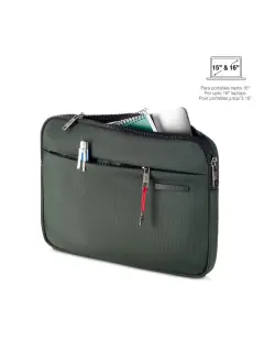Zaštitna navlaka za prijenosno računalo Miquelrius zelena  15" i 16" 39x29x3cm MR16987