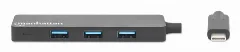 Manhattan Hub 4-Port USB 3.0 5Gbps, crni