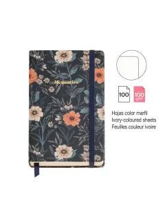 Dnevnik Miquelrius British Bloom 90x140mm 100g čist cvjetni MR8239