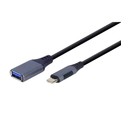 Gembird USB Type C to OTG USB A Female adapter, space grey