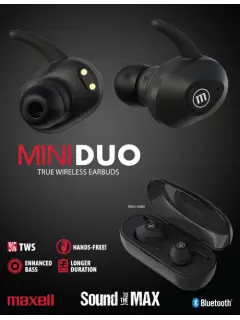 Maxell bežične slušalice TWS Mini Duo crne