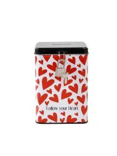 Kasica metalna iTotal s ključem Heart XL2011B