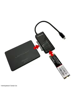 USB-C adapter za 2,5“ SATA HDD/SSD i m.2 NvME