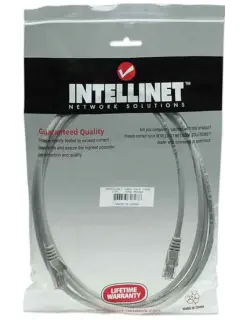 Intellinet Cat5e, CCA, U/UTP, PVC, RJ45, 15m, sivi