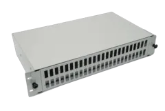 NFO Patch Panel 2U 19" - 48x SC Duplex, Slide-out on rails, 2 trays