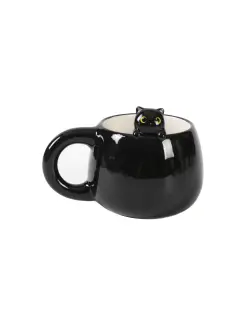 Šalica iTotal Charm Cat crna XL2525