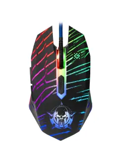 Miš Defender Dark Agent GM-590L, gaming žičani, rainbow