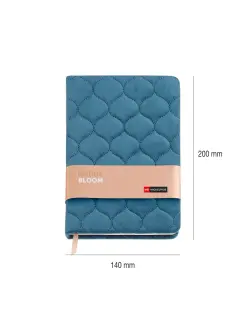 Notes Miquelrius A5 80g British Bloom podstavljeni plavi točkice MR8238