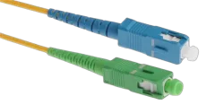 NFO Patch cord, SC UPC-SC APC, Singlemode 9 125, G.657A2, Simplex, 1m