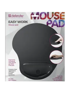 Podloga za miš Defender, Easy Work, 260x225x5mm, crna