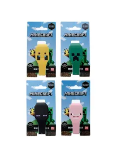 Silikonski digitalni sat Puckator Minecraft Faces sortirano 16/1 WATC20