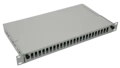 NFO Patch Panel 1U 19" - 24x SC Duplex, Pull-out, 2 trays