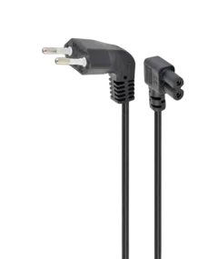 Gembird Power cord (C7), angled connectors, 1 m