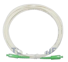 NFO Patch cord, SC APC-SC APC, Singlemode 9 125, G.657B3, Simplex, 5m, LSZH, White