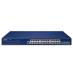 Planet 24-Port 10 100 1000T 802.3bt PoE 4-Port 10G SFP Managed Ethernet Switch