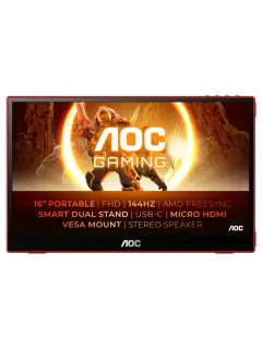 AOC 16G3, 15,6", USB-C, 144Hz, FreeSync, microHDMI