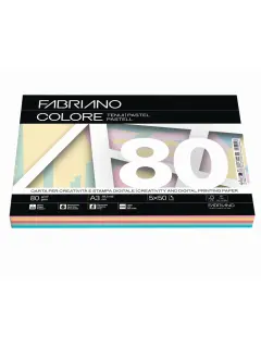 Papir Fabriano Colore A3/80g miješani pastel 250L 19100812