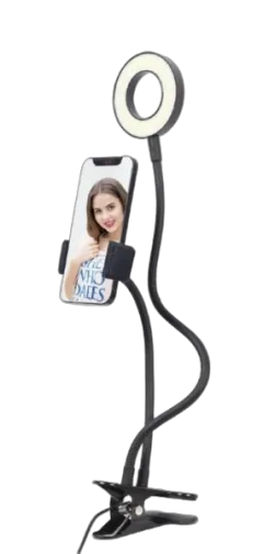 Gembird Selfie ring light with phone holder