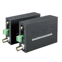 Planet 1-Channel 4-in-1 Video over Gigabit Fiber Bundle Kit (FC, SM)-20km