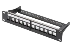 DIGITUS Modular Patch Panel, 12-port, 10", blank, 1U