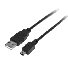 NaviaTec USB 2.0 A muški na Mini B kabel, 1,5m, crni
