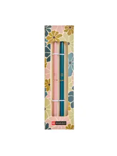 Set kemijskih olovaka Miquelrius Boho Essence metalna plavi ispis Roza i plava 2/1 MR12048