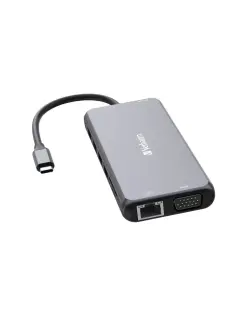Hub Verbatim CMH-14 #32154 USB-C Pro, 14 priključaka, 2x HDMI/VGA/RJ45/3x USB-A 3.2 Gen1/USB-C 3.2 Gen1/2x USB-A 2.0/SD/microSD/Audio/USB-C