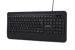 Gembird Slim "Rainbow" backlight multimedia keyboard, black, US layout