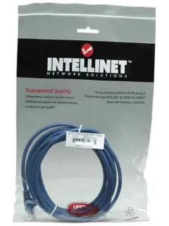 Intellinet Cat5e, CCA, U/UTP, PVC, RJ45, 15m,plavi
