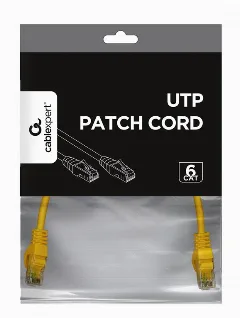 Gembird Cat6 UTP Patch cord, yellow, 0,25 m