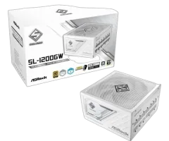 ASRock PSU Steel Legend SL-1200GW, 1200W, 80 Gold, Fully Modular, White