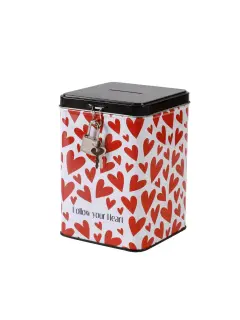 Kasica metalna iTotal s ključem Heart XL2011B