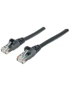 Intellinet Cat6, CCA, U/UTP, PVC, RJ45, 0.5m, crni