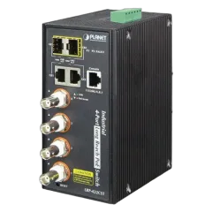 Planet Industrial 4-port Coax 2P Gigabit 2P SFP Managed Switch