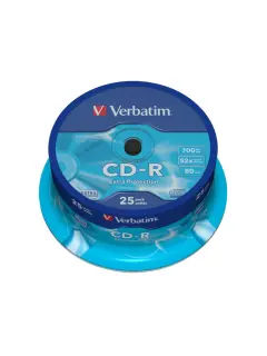 CD-R Verbatim #43432 700MB 52x, Spindle 25/1