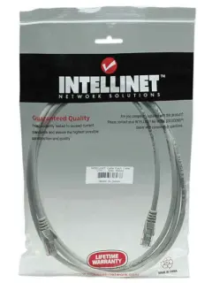 Intellinet Cat5e, CCA, U/UTP, PVC, RJ45, 5m, sivi