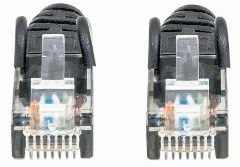Intellinet Cat6, CCA, U/UTP, PVC, RJ45, 2m, crni