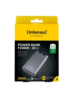 Power Bank Intenso #7332054, F20000, 20000 mAh, sivi