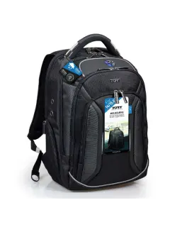 Port ruksak Melbourne 15.6", crn, kišna navlaka
