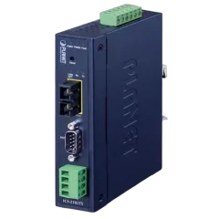 Planet Industrial 1-port RS232 422 485 Serial Device Server with 1-Port 100BASE-FX SFP