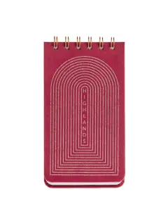 Blok Miquelrius 90x160mm Highland Days spirala gore Crveni baršun 70L 80g/m2 crte MR7773