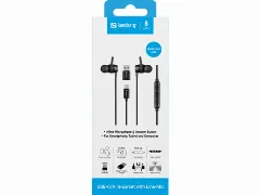 Sandberg USB-C A In-Earset with Line-Mic