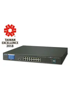 Planet L2 16-Port GbE RJ45 4-Port Shared SFP 4-Port 10G SFP Managed Switch w redundant power