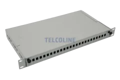 NFO Patch Panel 1U 19" - 24x SC Simplex LC Duplex, Pull-out, 1 tray