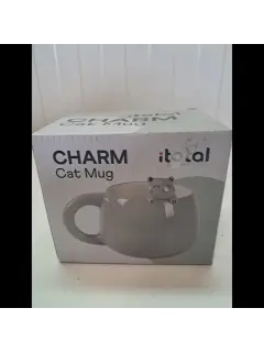 Outlet artikl -B grade Šalica iTotal Charm Cat siva XL2564