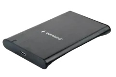 Gembird USB 3.1 2.5'' enclosure with USB Type-C port, brushed aluminum, black